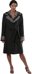Faux Fur Nehru Coat